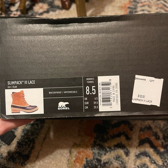 SOREL SLIMPACK II LACE DUCK BOOT Like new 8.5 original box - Picture 4 of 12
